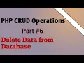 Delete Data From Database in PHP MySQLi Part 6 PHP Tutorials in Hindi