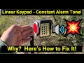 Linear AK-11 Keypad Not Working with Constant Alarm Tone