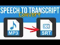 How to Easily Convert MP3 Files to SRT Format - 100% Free | No Sign Up