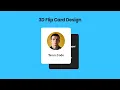 3d flip card using html css