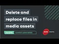 Delete and Replace Files in Media Assets