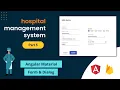Hospital Management System using angular and firebase Angular Material Firebase CRUD Part 5