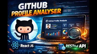 GitHub Profile Analyzer using React js GitHub API Project Full Demo