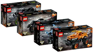 All LEGO Technic Monster Jam Monster Trucks 2021 - 2022 Compilation/Collection Speed Build