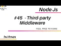45 Third Party Middlewares Node Js In Hindi