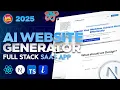 How to Create Full Stack AI Website Generator App with Nextjs React Typescript ImageKit
