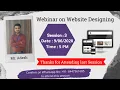 Live Webinar session taken on Web Designing Full explanation