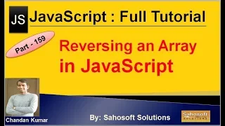 Reversing an array in JavaScript JavaScript Full Tutorial in Hindi