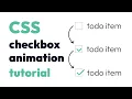 Checkbox CSS animation with SVGs - how to code custom checkbox style with SVG animation