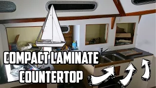 Sail Life – ⛵ Galley refit, compact laminate countertop – DIY sailboat refit