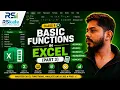 Basic Functions in Excel Part 3 Excel for Data Analytics Analytics Bootcamp Class 9 RSkale