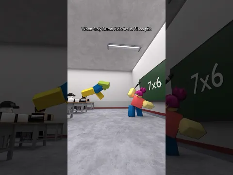 When Only Dumb Kids Are in Class pt9: #shorts #short #memes #roblox