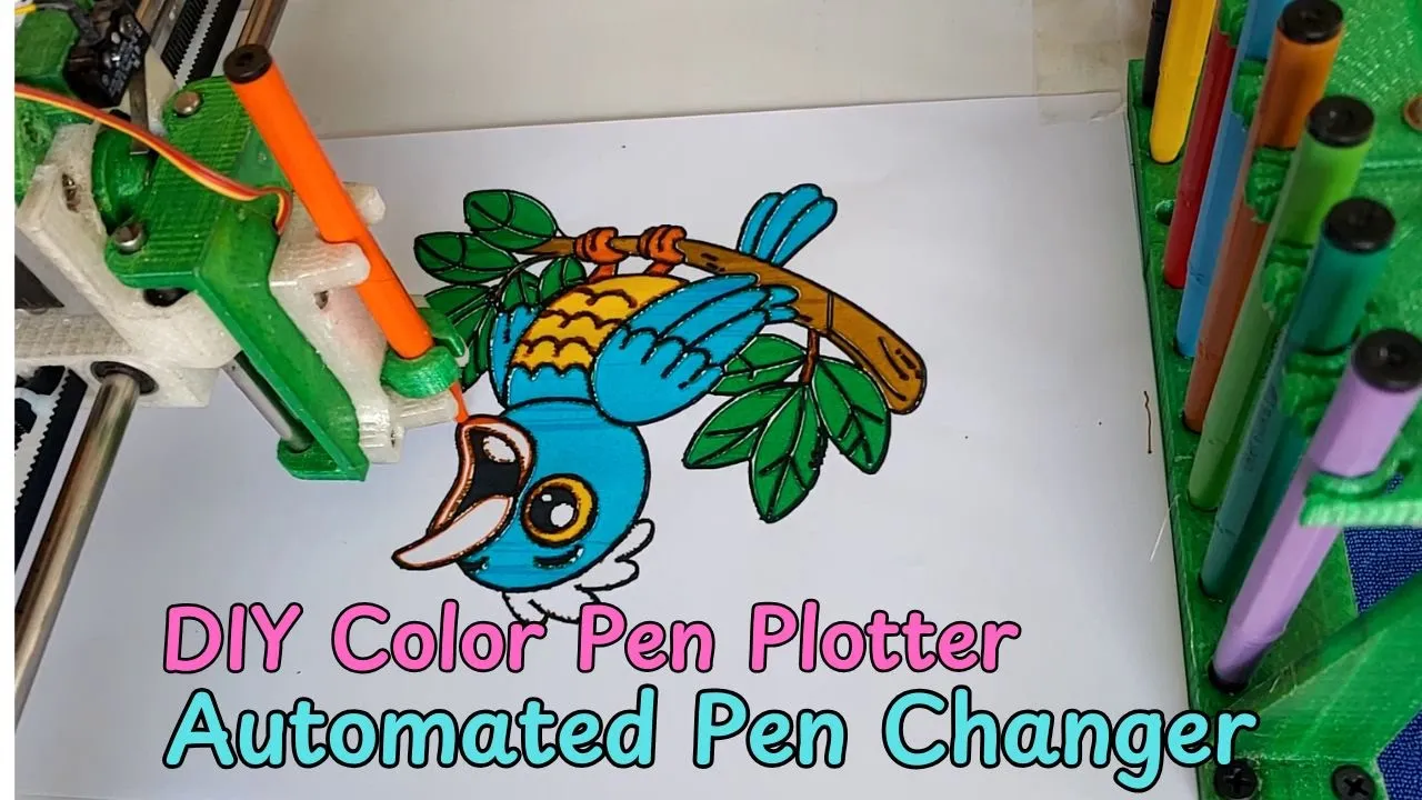 MULTI COLOUR PEN PLOTTER WITH AUTO PEN CHANGE FUNCTION
