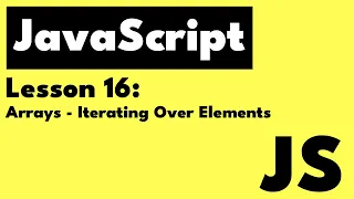 JavaScript Arrays - Iterating Over Elements