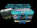 Painting For Charity 2 Vintage Coleman Cooler Restoration Custom Paint