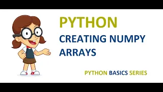 Creating python numpy arrays