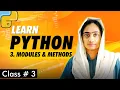 Python Modules Methods - Class 3 Python for Beginners in Urdu Soch Verse