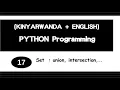 17 KinyaRwanda English Python Programming Set
