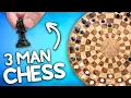 Three Man Chess is head-to-head-to-head mental combat