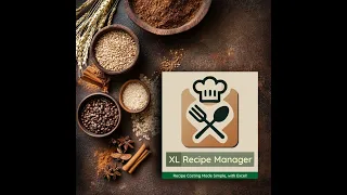 XL Recipe Manager - Complete Excel-based app for recipe costing and inventory tracking