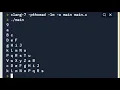 Alphabet Pattern Printing in C