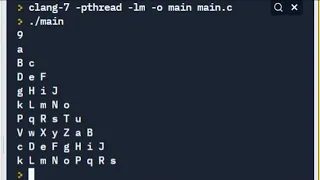 Alphabet Pattern Printing in C
