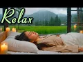 Download Lagu Relaxing Piano Rain Sounds for Deep Sleep | Spa Room Candlelight \u0026 Rice Field Window View