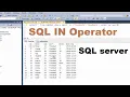 SQL server How to get multiple values using IN Operator
