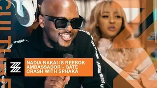 nadia nakai is reebok ambassador gate crash with sphaka