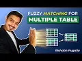 Fuzzy Matching for Multiple Excel Table Reconciliation