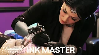 Elimination Tattoo Peacocks - Ink Master Season 8