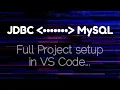 MySQL Connection with JDBC in VS Code JAVA No Eclipse needed teque n coding
