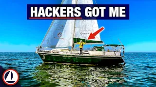 Rookie solo sailor gets hacked  ( solo travel ) sailing solo across the pacific