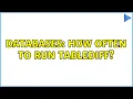 Databases How often to run Tablediff 2 Solutions