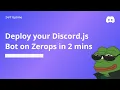 Deploy your Discord js bot on Zerops Node js