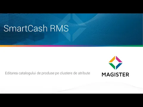 Editarea catalogului de produse pe clustere de atribute