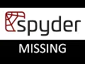 Spyder Variables Not Showing