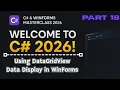DataGridView in C Explained Binding Sorting Editing