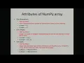 Python Attributes of NumPy Arrays