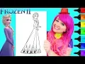 Coloring Elsa Frozen 2 Disney Coloring Page Prismacolor Paint Markers KiMMi THE CLOWN