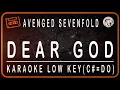 Lagu AVENGED SEVENFOLD - DEAR GOD - KARAOKE LOW KEY (C#=DO)