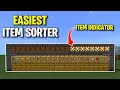 Easiest ITEM SORTER for Minecraft Bedrock 1 21