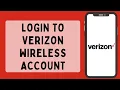 Verizon Wireless Login 2026 How To Sign In To Verizon Wireless Account
