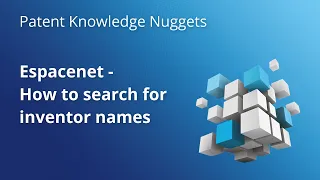 Espacenet - How to search for inventor names