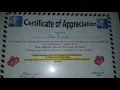 CERTIFICATE OF APPRECIATION Church Members well wishers appreciation service watch in full