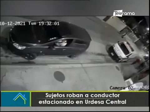 Sujetos roban a conductor estacionado en Urdesa Central