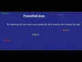 PowerShell Arguments