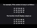 2D Array Problem 5 CBSE Class 12 Computer Science