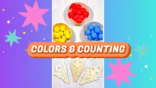 Colors & Counting Learning Activities | Educational Videos Compilation for Toddlers