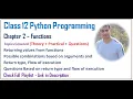 Functions Class 12 Computer Science with Python 16